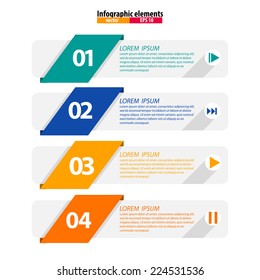Infographics vector design template. Vector illustration.
