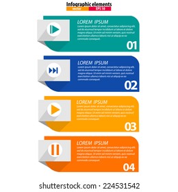 Infographics vector design template. Vector illustration.