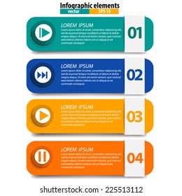 Plantilla de diseño vectorial de infografías. Ilustración vectorial.