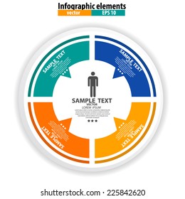 Infographics vector design template. Vector illustration.