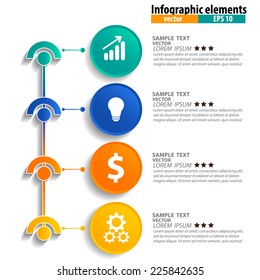 Infographics vector design template. Vector illustration.