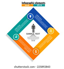 Infographics vector design template. Vector illustration.