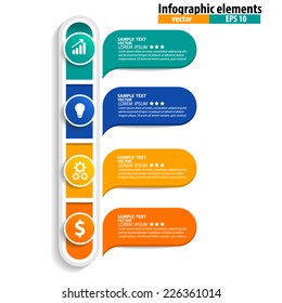 Infographics vector design template. Vector illustration.