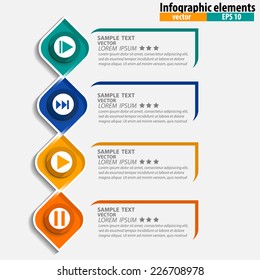 Infographics vector design template. Vector illustration.