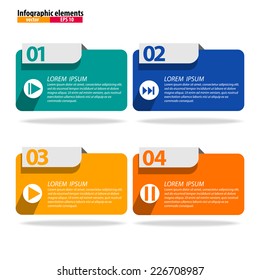Infographics vector design template. Vector illustration.