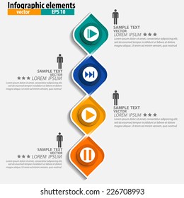 Infographics vector design template. Vector illustration.