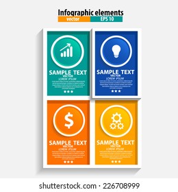 Infographics vector design template. Vector illustration.