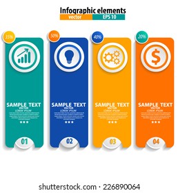 Infographics vector design template. Vector illustration.