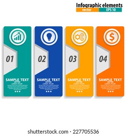 Infographics vector design template. Vector illustration.