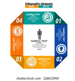 Infographics vector design template. Vector illustration.