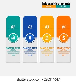 Infographics vector design template. Vector illustration.