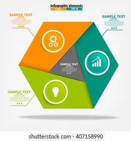 Infographics vector design template. Vector illustration.