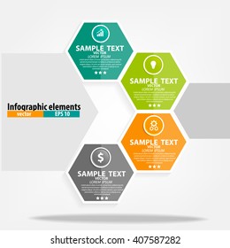 Infographics vector design template. Vector illustration.