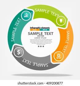 Infographics vector design template. Vector illustration.