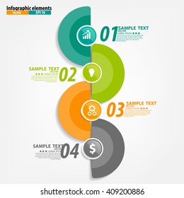 Infographics vector design template. Vector illustration.