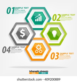 Infographics vector design template. Vector illustration.