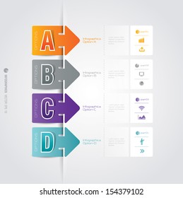 Infographics vector design template. Modern business step origami style options banner  can be used for workflow layout,  diagram, number options, step up options,  web template.