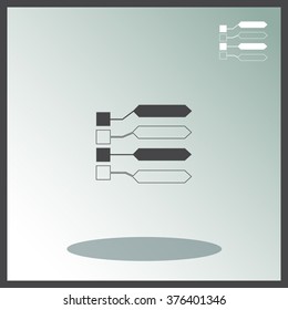 Infographics vector icon.