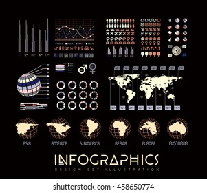 Infographics vector set illustration