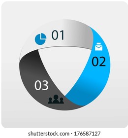 Infographics vector for some options. abstract background