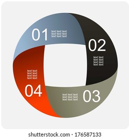 Infographics vector for some options. abstract background