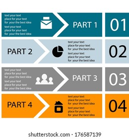 Infographics vector for some options. abstract background