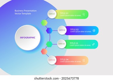 Infographics. Vector template for business presentation.