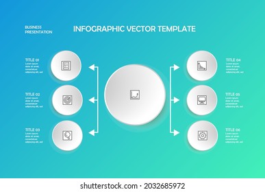 Infografiken. Vektorgrafik-Vorlage für Geschäftspräsentationen.