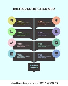Infographics vector template for business presentations. Color illustration.