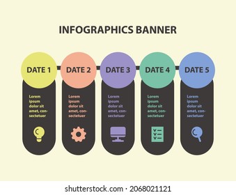 Infographics vector template for business presentations. Color illustration.