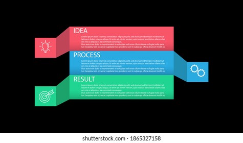 Infographics. Vector template with pictograms for business and finance flowcharts, websites, banners and presentations. Flat style