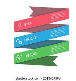 Infografiken. Vektorvorlage mit Piktogrammen für Geschäfts- und Finanzflüsse, Websites, Banner und Präsentationen. Flachstil