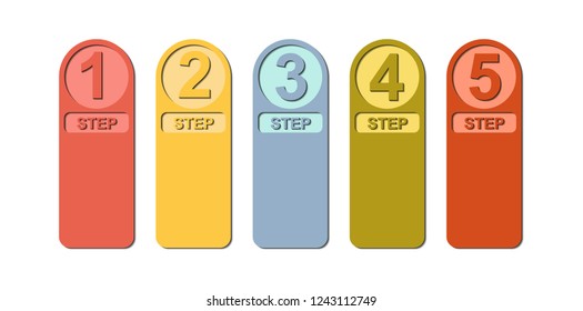Infographics for visual design of business projects, strategies or planning