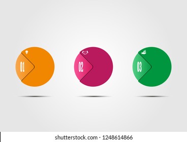 Infographics for visual design of business projects, strategies and planning