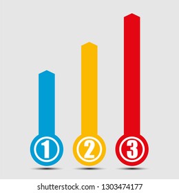 Infographics for visual design of business projects, strategies and planning