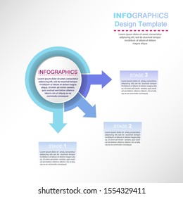 Infographics for visual design of business projects, business trainings, strategies and development