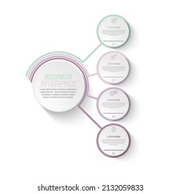 Infographics. Visualization of business data, projects, trainings, development plans and strategies. Pictograms of processes. Flat style.