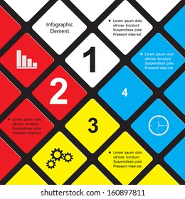 Infographics web design. Modern template.