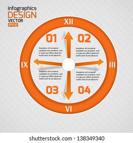 Infographics web design. Vector illustration.