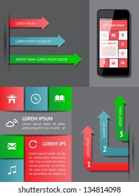 Infographics and web elements. EPS10 vector illustration.