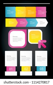 Infographics - web SEO design icon set