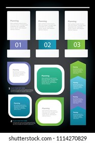 Infographics - web SEO design icon set