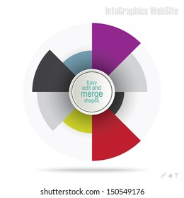Infographics or website template, vector