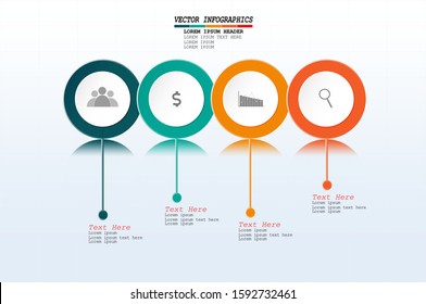 infographics work status presentation -  illustrate a strategy, workflow or team work.