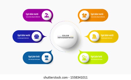 Infographics.A Circle Template With Eight Steps Or Parameters, A Process Diagram.form For Registration Or Presentation.the Color Of Understated Style. EPS 10.