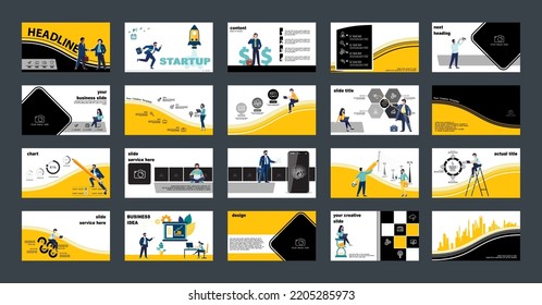 Infographics.Businessmen planning business presentations, financial success, powerpoint, launching a new project.Design template elements, background, set.A team of people creates a business, teamwork