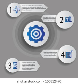 Inforaphics,Cycle for text design,graphics for text,vector