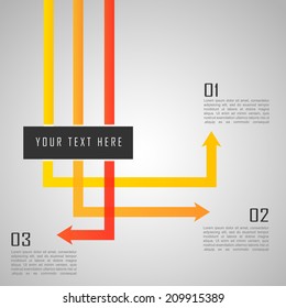 Inforgraphic Connection Template With Arrows