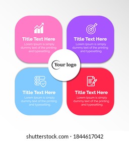 Inforgraphic Design Template - Graph, Pie chart, workflow layout, cycling diagram, brochure, report, presentation, web design. Vector illustration