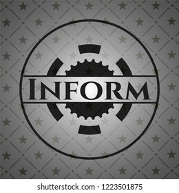 Inform black emblem. Vintage.